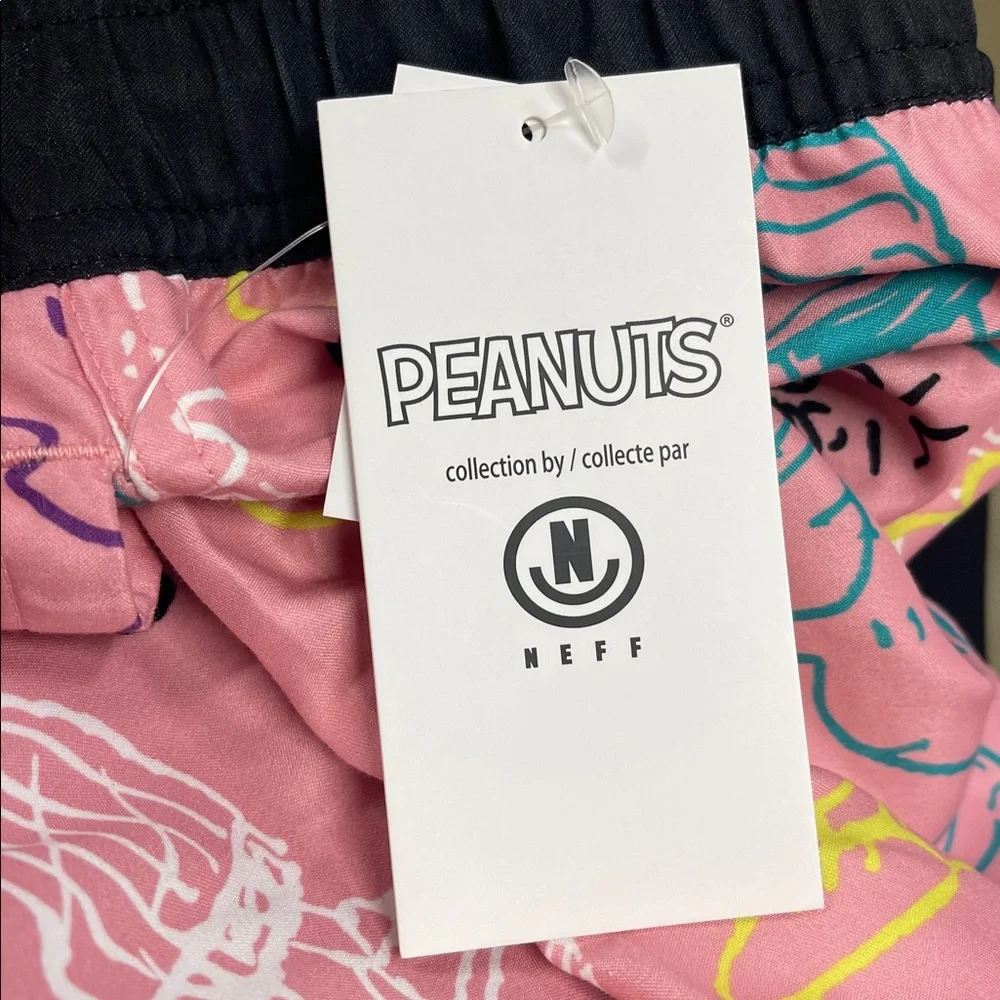 NEFF Peanuts Crew Swim Shorts Small NWT